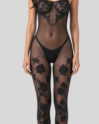 Noir Fleur Bodystocking