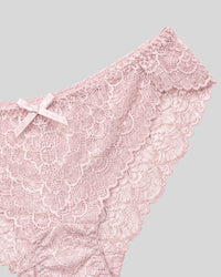 Blush Pink Floral Lace Push-Up Bra & Panty Set