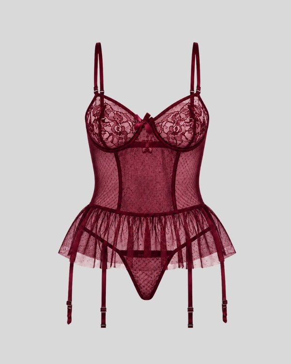 Wine Lace Desire Teddy