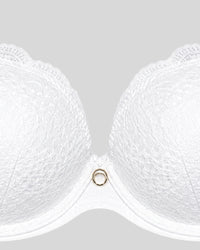 Pearl White Lace Push-Up Bra