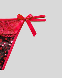 Ruby Sparkle Thong