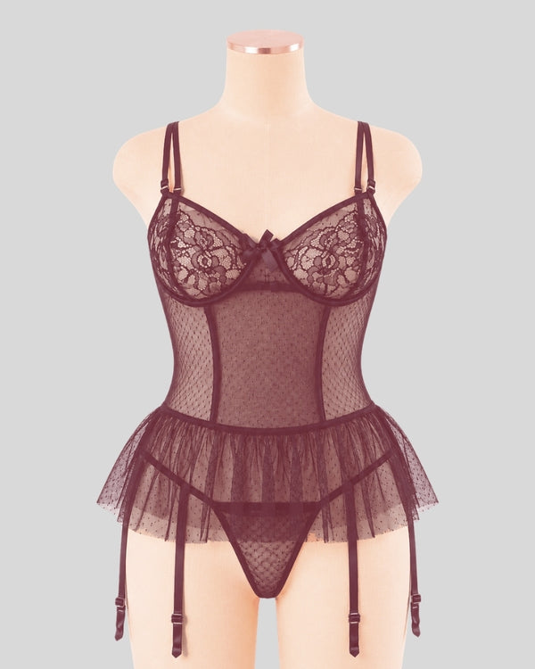 Wine Lace Desire Teddy