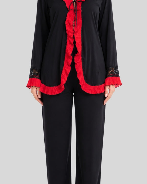 Scarlet Noir Robe Set
