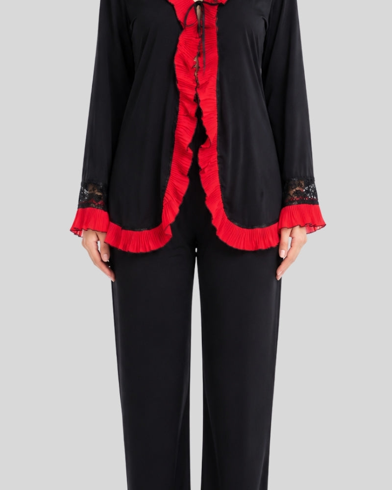 Scarlet Noir Robe Set
