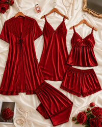Ruby Noir Luxury PJ Set