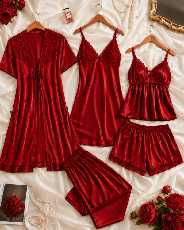 Ruby Noir Luxury PJ Set