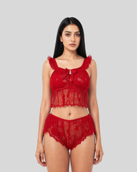 Scarlet Sheer Lace Set