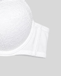 Pearl White Lace Push-Up Bra