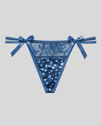 Sapphire Sparkle Thong