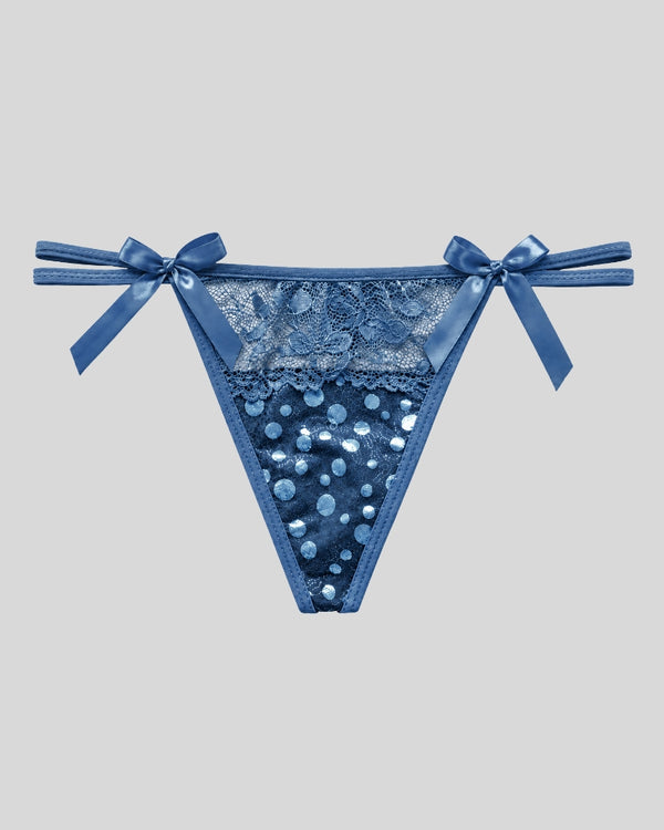 Sapphire Sparkle Thong