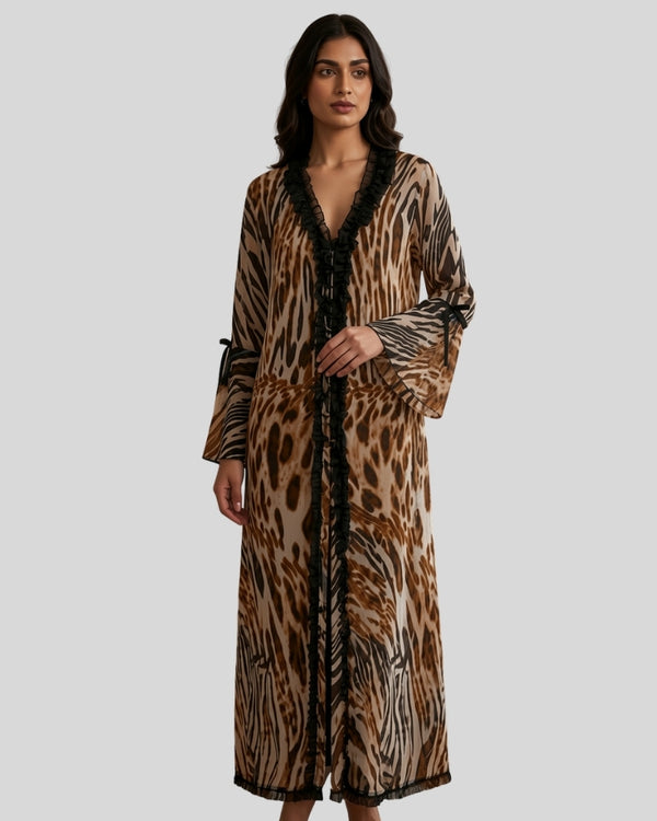 Savanna Animal Print Robe