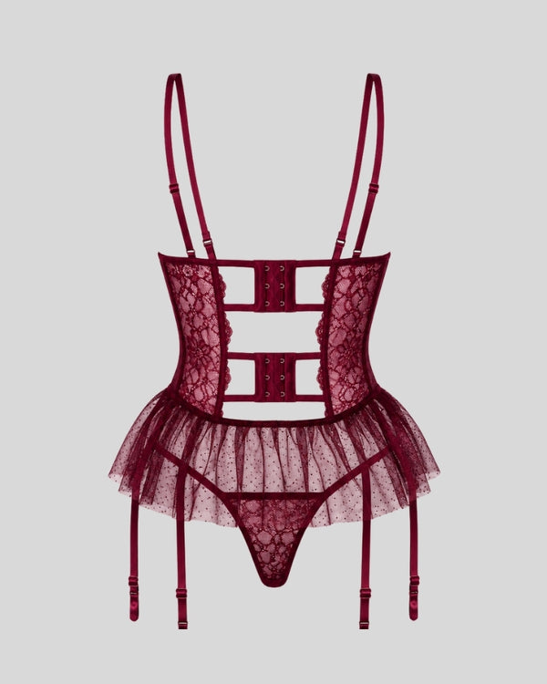 Wine Lace Desire Teddy