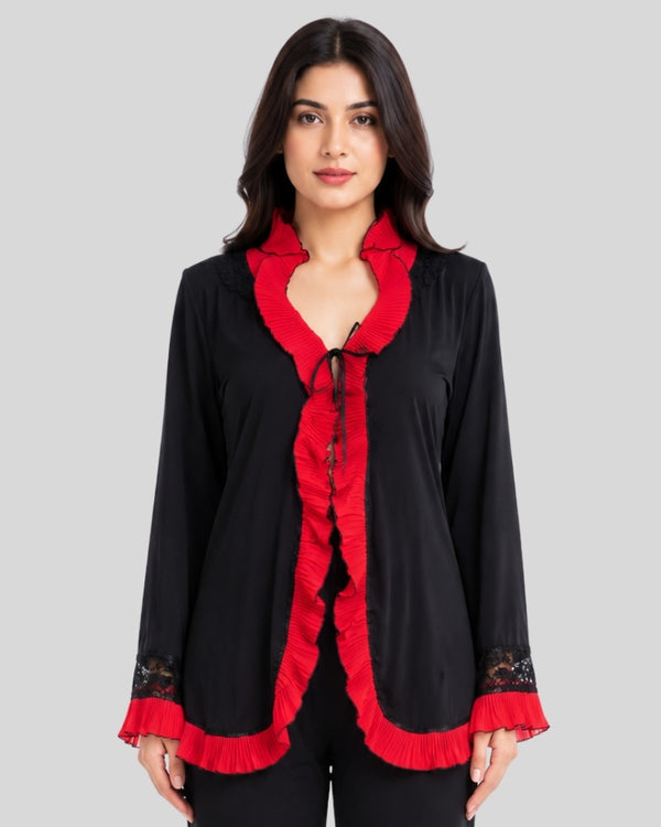 Scarlet Noir Robe Set