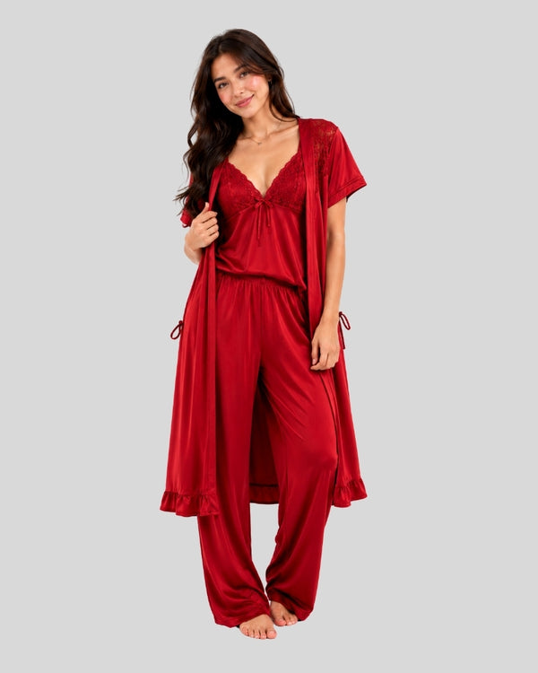 Ruby Noir Luxury PJ Set