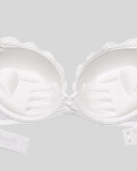 Pearl White Lace Push-Up Bra