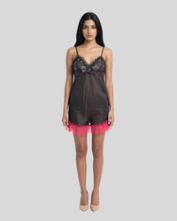 Midnight Bloom Sheer Nightwear