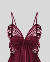 Wine Lace Muse Dress