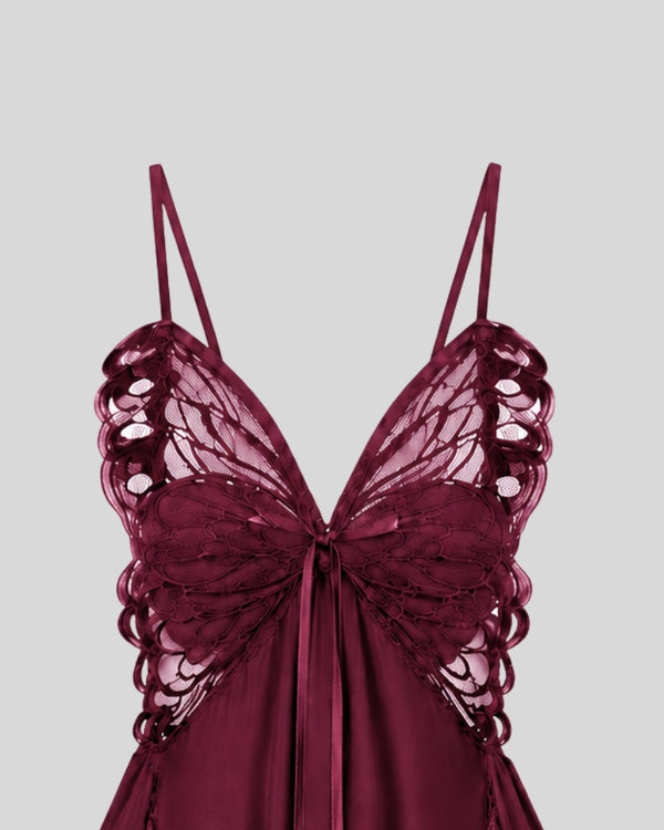 Wine Lace Muse Dress