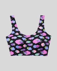 Dreamy Cloud Print Sports Bra