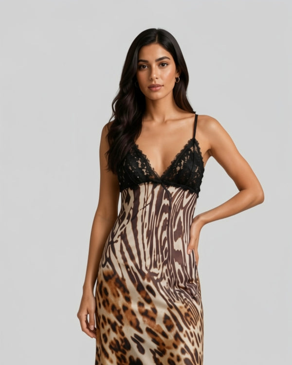 Savanna Animal Print Robe