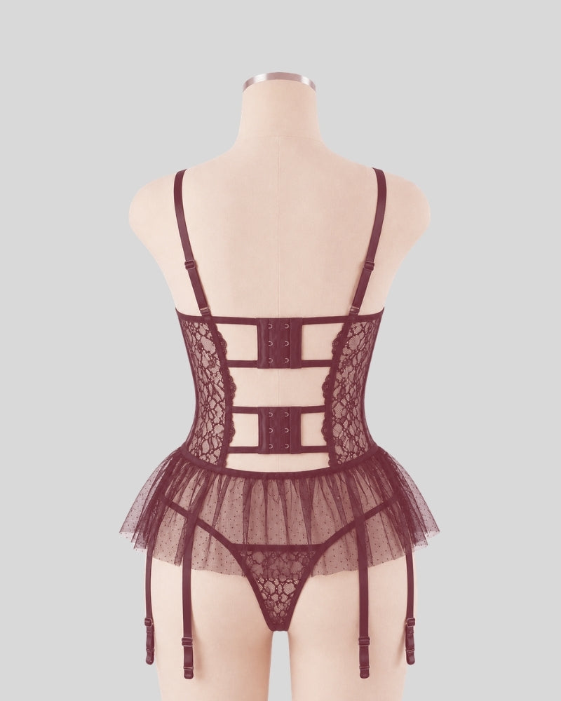 Wine Lace Desire Teddy