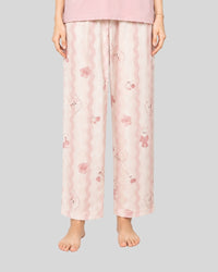 Pink Cute Bear Printed PJ Set