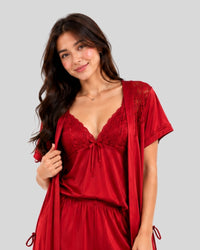 Ruby Noir Luxury PJ Set