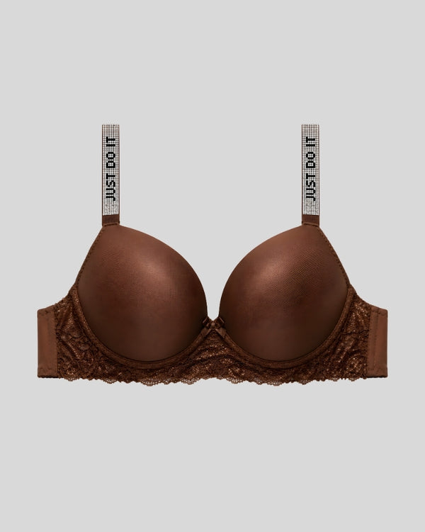 Just Do It Mocha Lace Bra