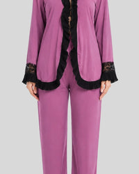 Mauve Noir Robe Set