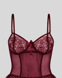 Wine Lace Desire Teddy