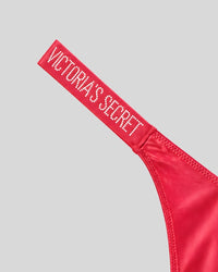 Victoria Secret Red Satin Shine Thong