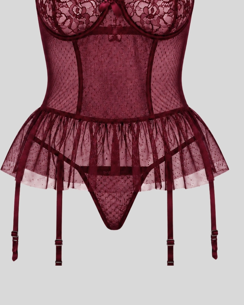 Wine Lace Desire Teddy