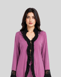 Mauve Noir Robe Set