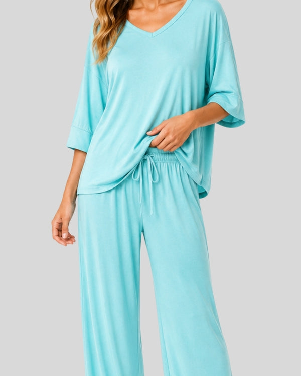 Mint Green Relax Lounge PJ Set