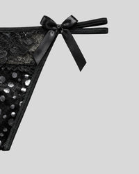 Noir Bow Charm Panty