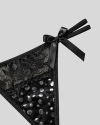 Noir Bow Charm Panty
