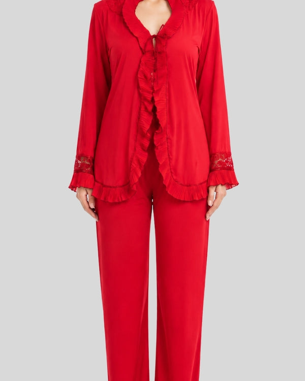 Crimson Charm Robe Set