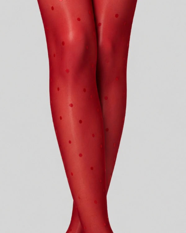 Scarlet Charm Sheer Thigh-High Stockings