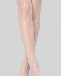 Ivory Grace Sheer Thigh-High Stockings