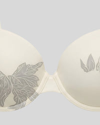 Ivory Leaf Push-Up Bra