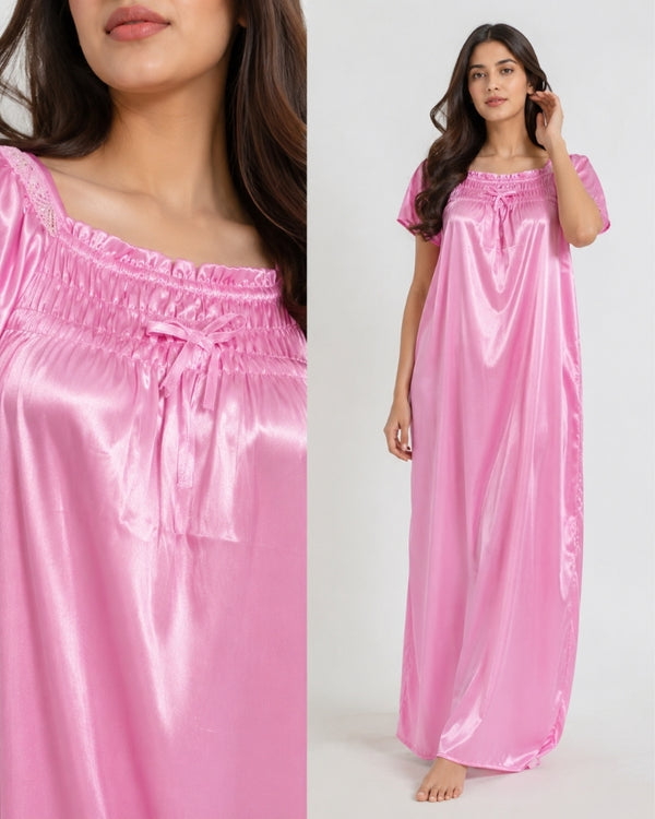 Blush Grace Satin Nightgown