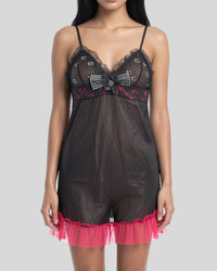 Midnight Bloom Sheer Nightwear