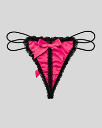 Blush Desire Bow Thong