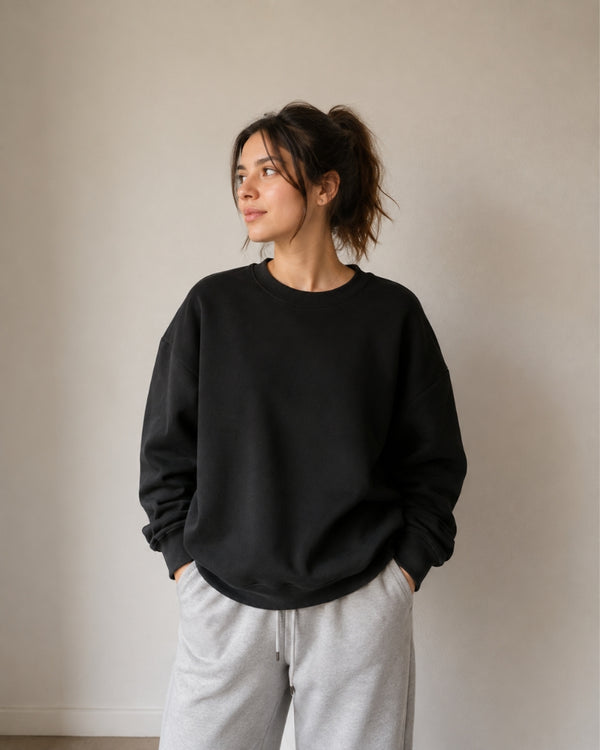 Midnight Black Classic Sweatshirt