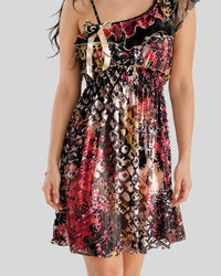 Floral Charm Chiffon Mini Dress