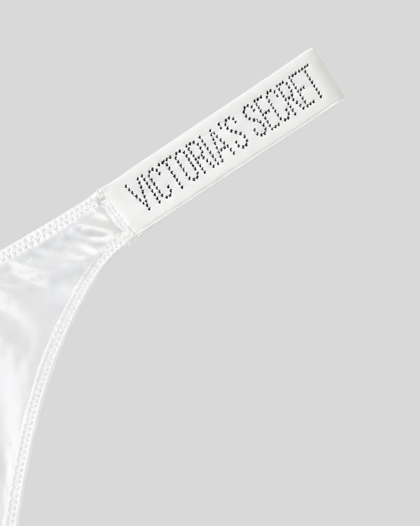 Victoria Secret White Satin Shine Thong