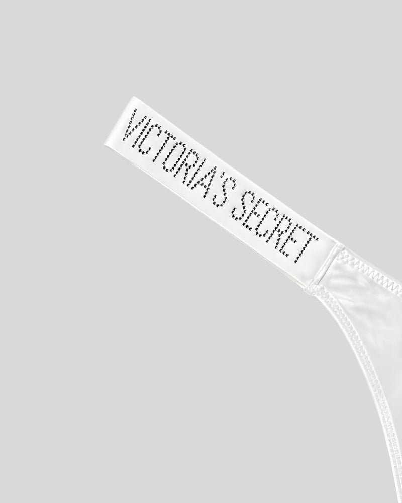 Victoria Secret White Satin Shine Thong
