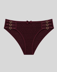 Light Wine Heart bow Panty