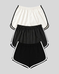 Contrast Trim Lounge Shorts ( Pack of 3 )