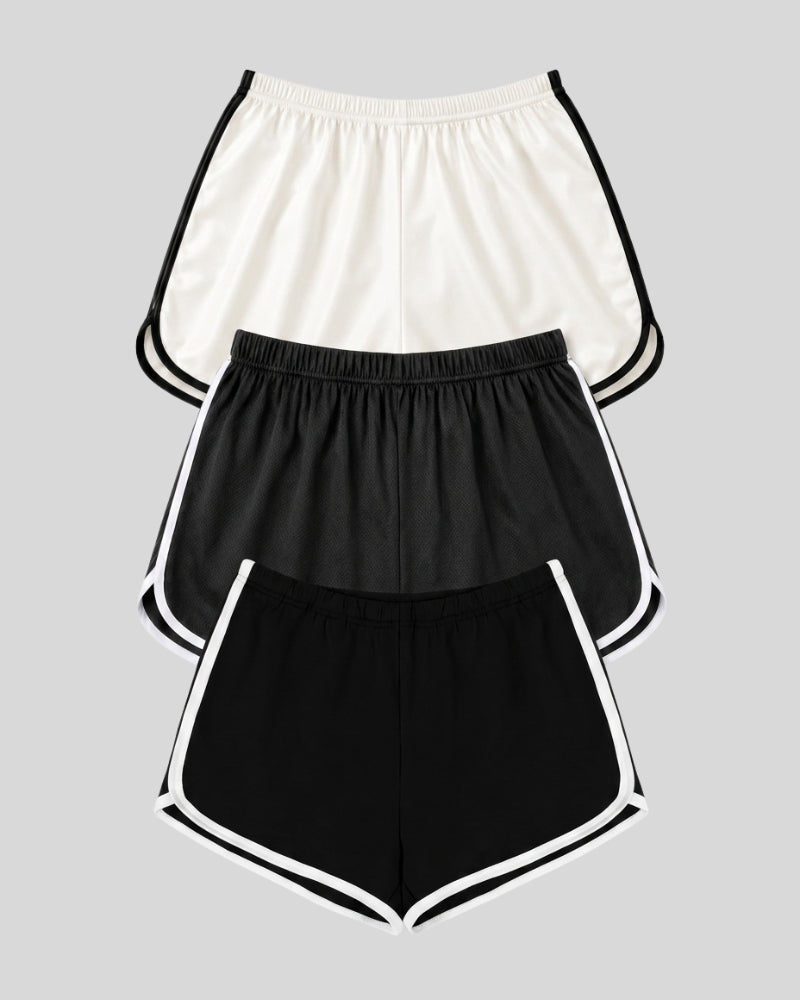 Contrast Trim Lounge Shorts ( Pack of 3 )